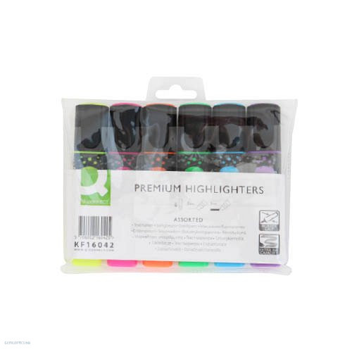 Szövegkiemelő klt. 6 db-os Q-Connect Prémium KF16042
