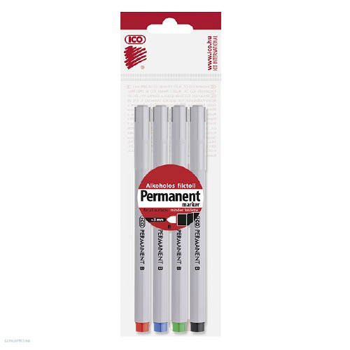 Marker klt. 4 db-os permanent ICO B