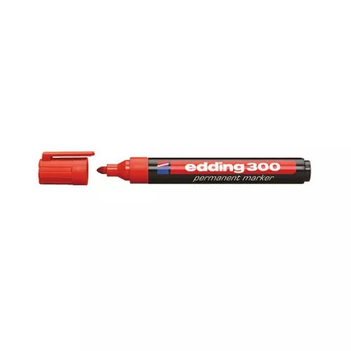 Marker permanent EDDING 300 piros