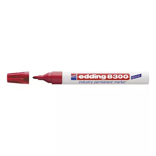 Marker permanent EDDING 8300 ipari piros