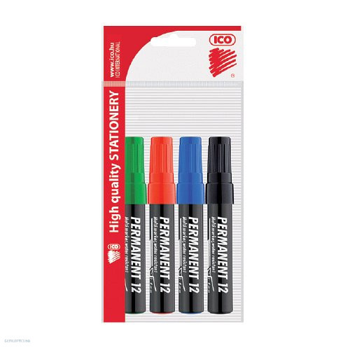 Marker klt. 4 db-os permanent ICO 12