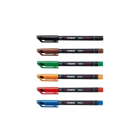 OHP marker Stabilo F, 842/6, 6 darabos készlet