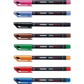 OHP marker Stabilo F, 842/8, 8 darabos készlet