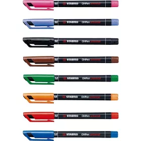 OHP marker Stabilo M, 843/8, 8 darabos készlet