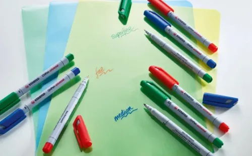 OHP marker Stabilo S, 851/4, vízbázisú, 4 darabos készlet