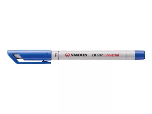 OHP marker Stabilo F, 852/41, vízbázisú, kék