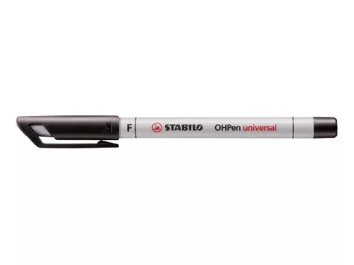 OHP marker Stabilo F, 852/46, vízbázisú, fekete