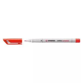 OHP marker Stabilo F, 852/40, vízbázisú, piros