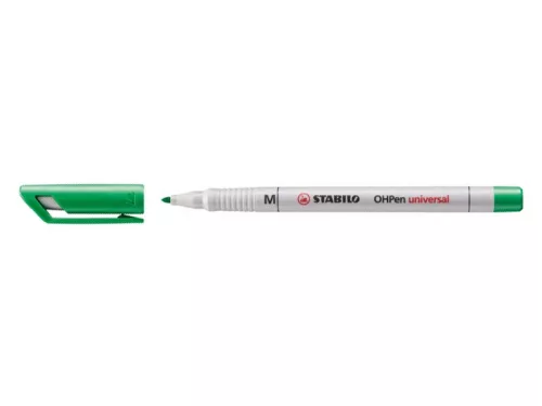 OHP marker Stabilo M, 853/36, vízbázisú, zöld