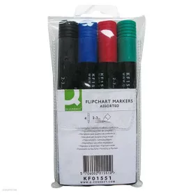 Flipchart marker klt. 4 db-os kerek végű Q-Connect KF01551