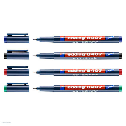Marker EDDING 8407/4 Permanent kábeljelölő 4 KLF.SZÍN
