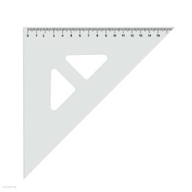 Vonalzó, műanyag, 15 cm