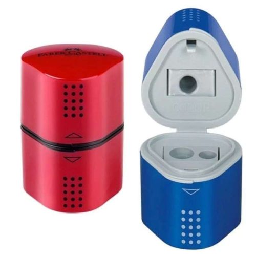 Hegyező Faber-Castell Grip2001 Trio vegyes színek: piros, kék