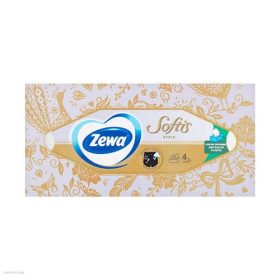 Papírzsebkendő 80db-os dobozos Zewa Softis 4 rétegű