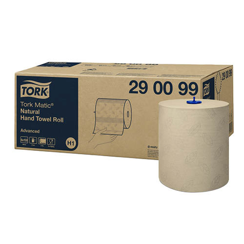 Kéztörlő Tork Matic® Natur H1, 2 rétegű, 150 m/600 lap, 21 cm széles