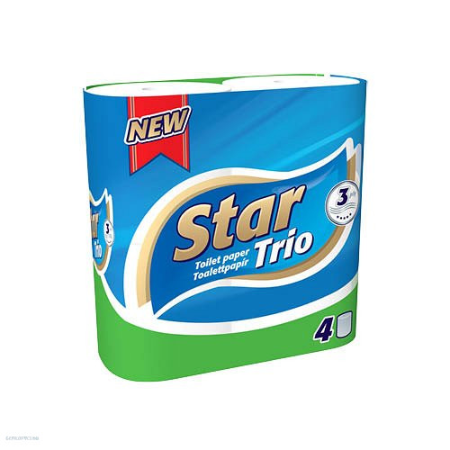 Egészségügyi papír Star Trio 4 tek 3 rtg 90 lap
