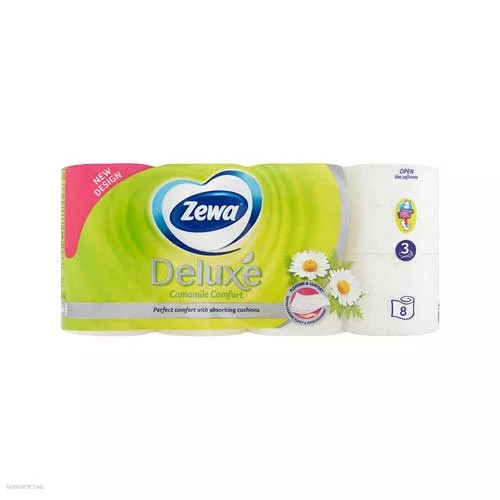 Egészségügyi papír Zewa Deluxe Kamilla 8 tekercs 3 rétegű