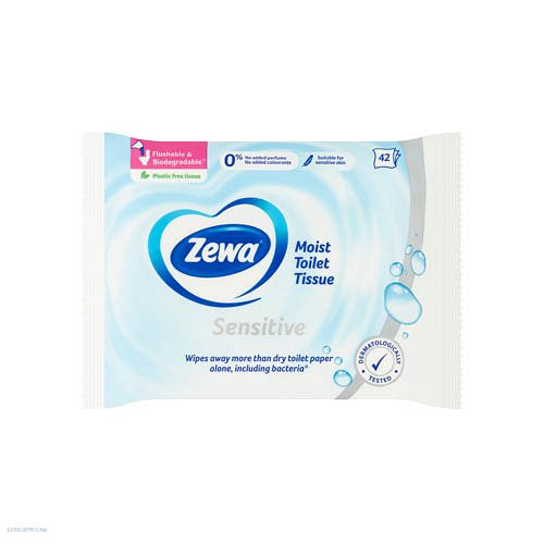 Egészségügyi papír Zewa nedves 42 db Pure