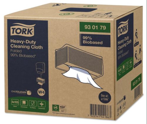Tisztítókendő Tork, nagy teljesítményű, 99%-ban bioalapú, 105 lap