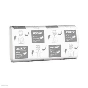   Kéztörlő Katrin Plus One Stop M2 hajtogatott Z interfold kéztörlő, 2 rétegű, hófehér, 100% cellulóz