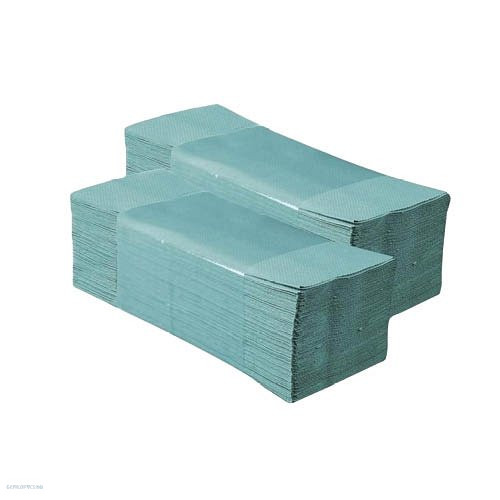 Kéztörlő V hajtogatott 1 rétegű zöld 250 lapos 23x25cm 100% újrahasznosított