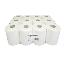   Kéztörlő 2 rétegű, fehér, átm. 14 cm, 100% cell., 51 m, 255 lap