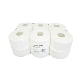   Toalettpapír, hófehér, 2 rétegű, 100% cellulóz, 19 cm, 100 m, 500 lap