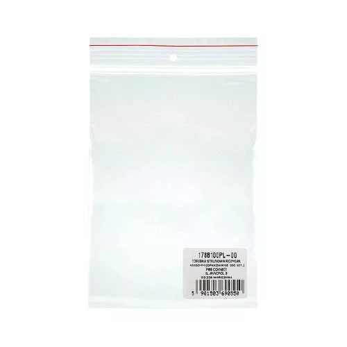 Tasak simítózáras DONAU PVC 40 mikron 40x60 mm, 100 db/csomag