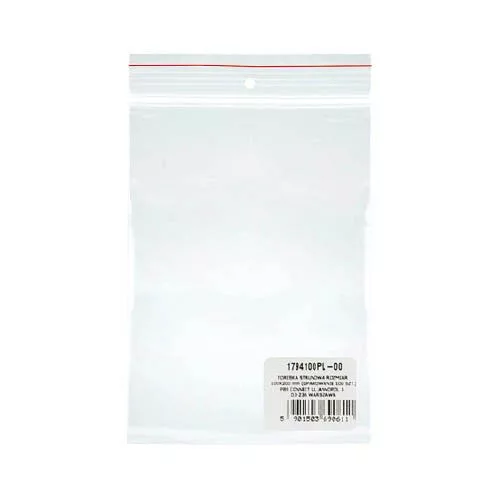 Tasak simítózáras DONAU PVC 40 mikron 80x120 mm, 100 db/csomag