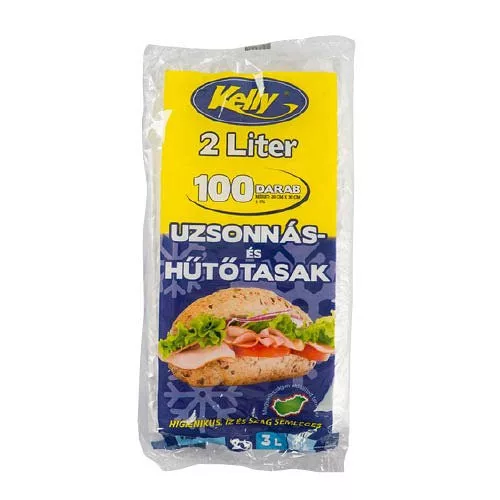 Tasak uzsonnás és hűtő tömbösített Kelly 20 x 30cm 2L 100 db