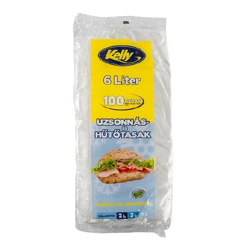Tasak uzsonnás és hűtő tömbösített Kelly 30 x 50 cm 6L 100 db