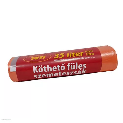 Szemeteszsák köthető füles TUTI 35l-es 50 x 65 cm 20db