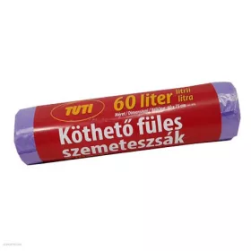 Szemeteszsák köthető füles TUTI 60l-es 60 x 75 cm 16db