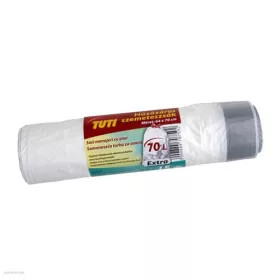 Szemeteszsák záró szalaggal extra 70L-es 64 x 70 cm 15 db