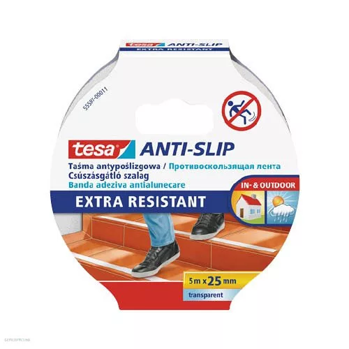 Csúszásgátló szalag Tesa transzparens 25mm x 5m