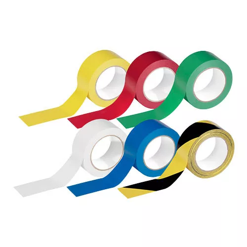 Padlójelölő szalag Duraline 50/016, visszaszedhető, 50 mm x 33 m, piros