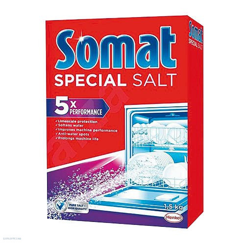 Mosogatógép vízlágyító só Somat 1,5 kg