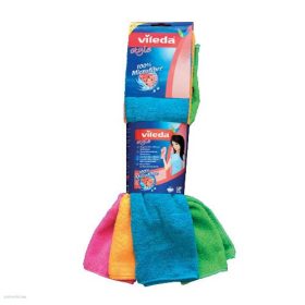 Törlőkendő Vileda Style XL mikroszálas színes 4 db-os