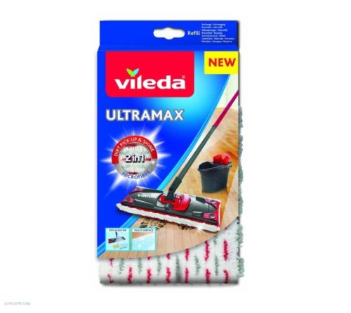 Felmosó pótfej lapos VILEDA Ultramax 2in1 forgatható csatlakozás, utántöltő