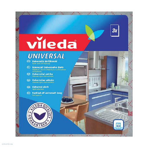 Törlőkendő univerzális VILEDA  34x36 cm 3db/csomag