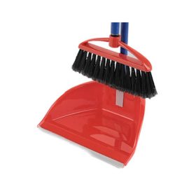   Szemeteslapát + kefe szett Tidinett, álló, behajtható nyéllel