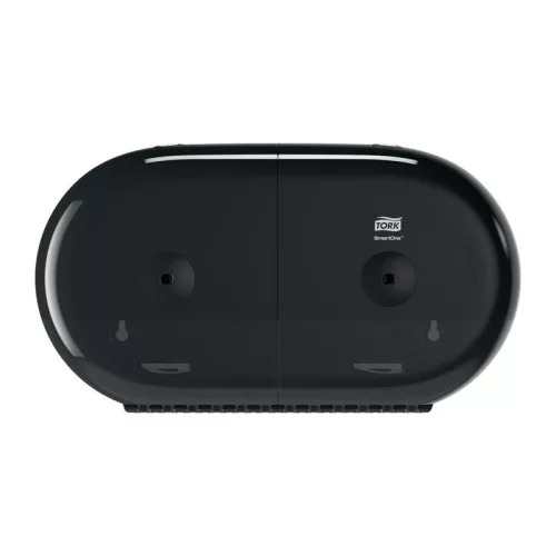 Toalettpapír adagoló TORK SmartOne® Mini duplatekercses karbonsemleges fekete