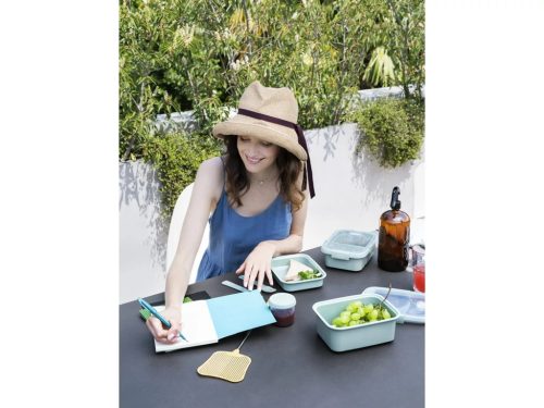 Ételtartó "SMART TO GO" téglalap alakú 1,2l zöld