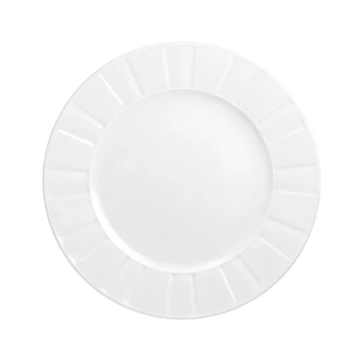 Csemegetányér 19 cm, Rotberg Porcelain Oslo, fehér porcelán, 6 darabos készlet