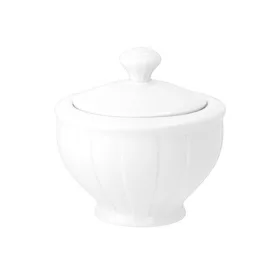   Cukortartó fedővel, 25 cl, Rotberg Porcelain® Oslo, fehér porcelán