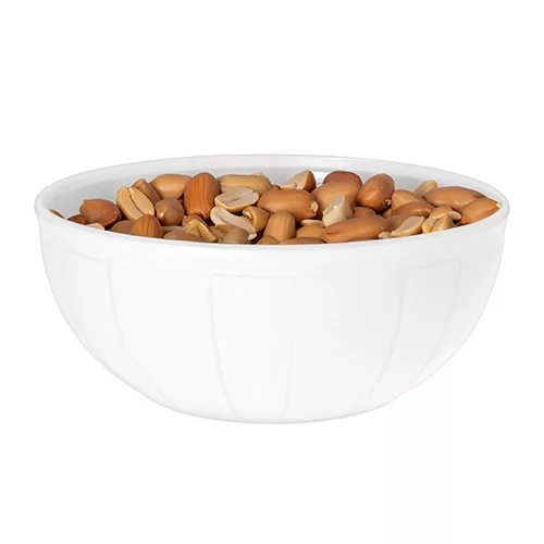 Mogyorós és müzlis tálka Rotberg Porcelain® Oslo, 14 cm, fehér, porcelán, 6 darabos készlet