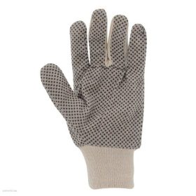   Kertészkesztyű fekete csúszás elleni pöttyökkel 9-es méret 12 pár/csom