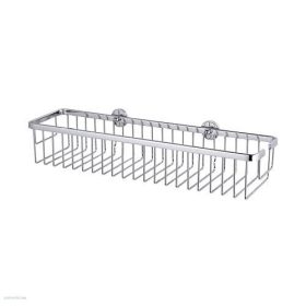   Tárolókosár fürdőszobai fali nagy krómozott tesa® Aluxx 40206