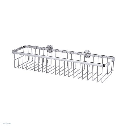 Tárolókosár fürdőszobai fali nagy krómozott tesa® Aluxx 40206