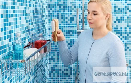 Tárolókosár fürdőszobai fali nagy krómozott tesa® Aluxx 40206